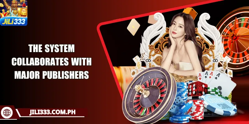 The system collaborates with major publishers